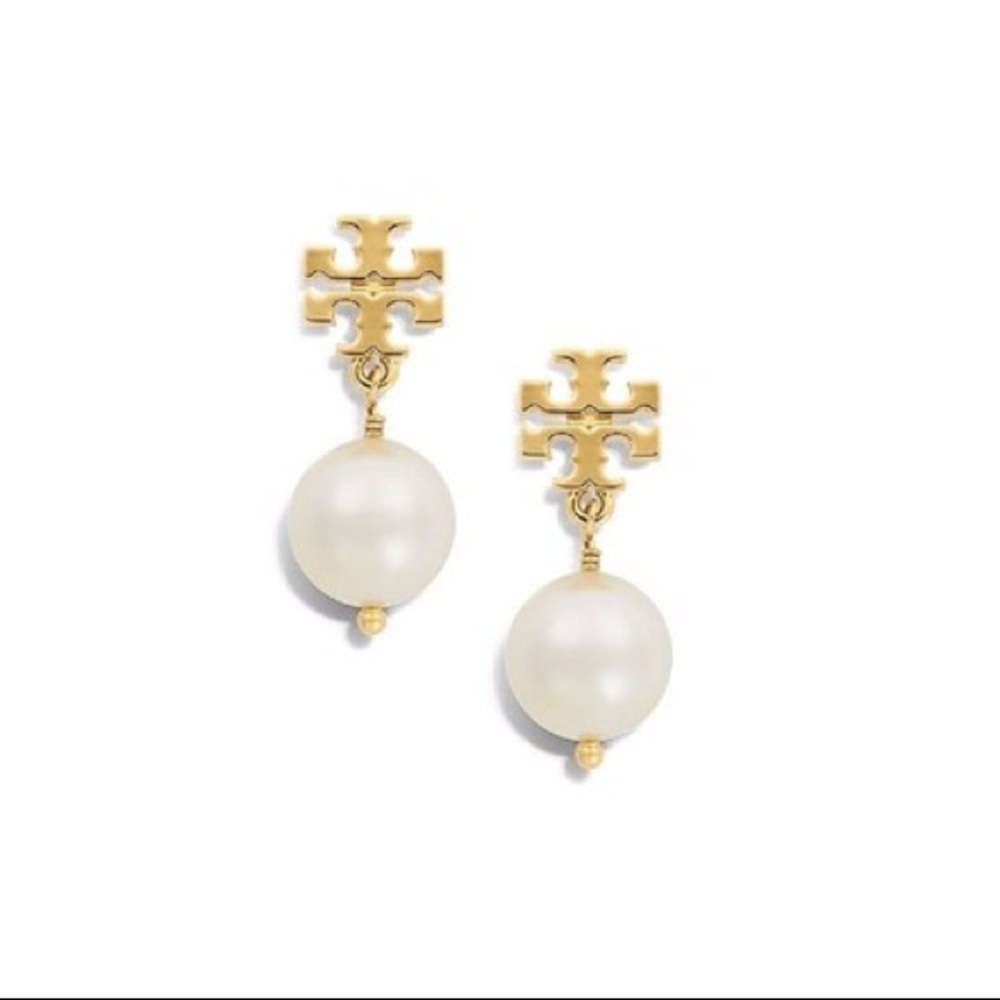 NWT Tory Burch logo earrings